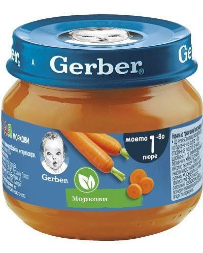 Gerber, пюре от Моркови 80г
