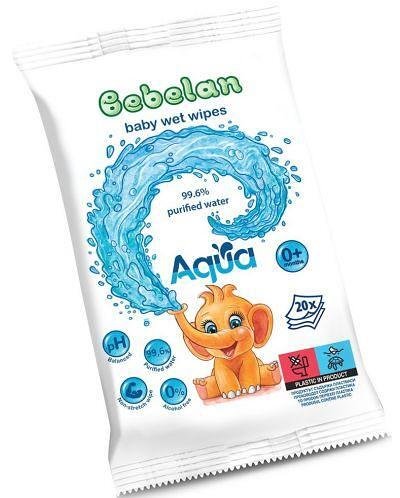 Bebelan, влажни кърпи ВОДНА 99.6% Aqua пакет 20 бр