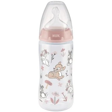 NUK First choice Temperature control PP, Шише със силиконов биберон, 0-6 месеца, 300 мл