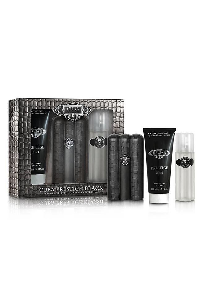 CUBA PRESTIGE BLACK (EDT 90ml+ AS+ SG 200ml) KT H