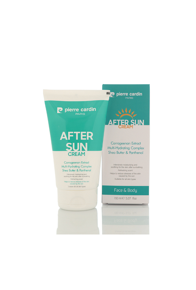 PIERRE CARDIN AFTER SUN КРЕМ ЗА ЛИЦЕ И ТЯЛО С КАРАГЕНАН, ШИЙ И ПАНТЕНОЛ 150 ml