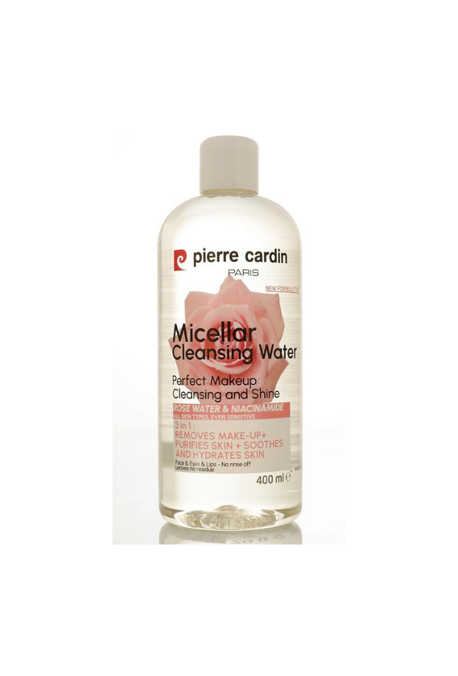 PIERRE CARDIN МИЦЕЛАРНА ВОДА ЗА ЛИЦЕ РОЗОВА ВОДА И НИАЦИНАМИД 400 ml