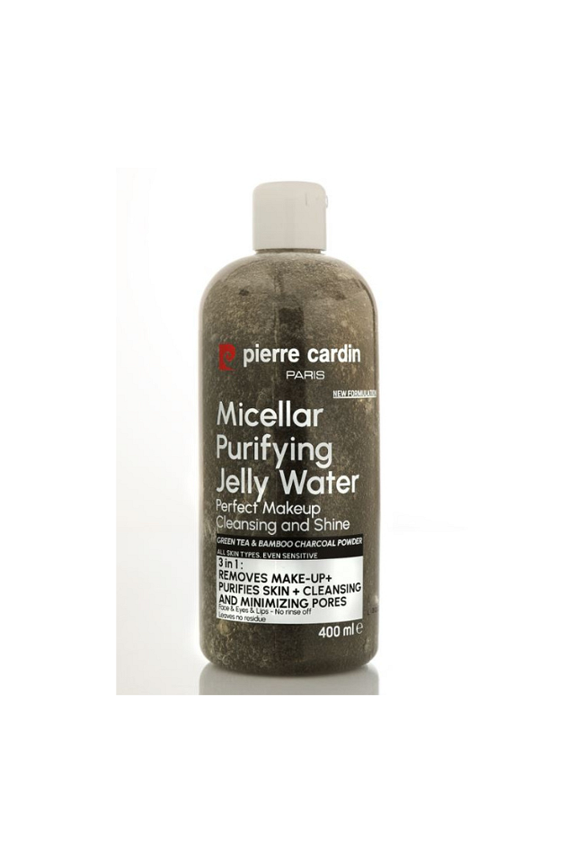 PIERRE CARDIN МИЦЕЛАРНА ВОДА ЗА ЛИЦЕ ВЪГЛЕН НА ПРАХ И ЗЕЛЕН ЧАЙ 400 ml
