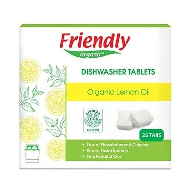 Friendly Organic, Таблетки за съдомиялна машина, 25 броя