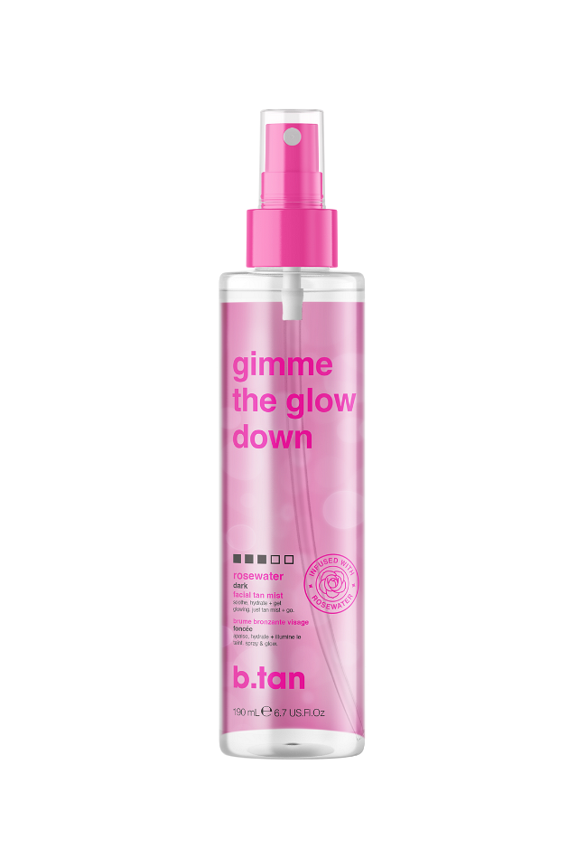 B.TAN GLOW СПРЕЙ АВТОБРОНЗАНТ ЛИЦЕ gimme the glow down ПО-ТЪМЕН 190 мл
