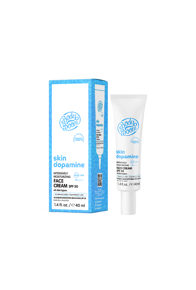 BODY BOOM SKIN DOPAMINE КРЕМ ЗА ЛИЦЕ СИЛНО ХИДРАТИРАЩ SPF 50 40МЛ