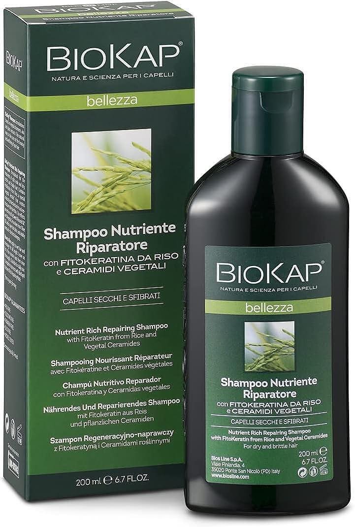 Подхранващ възстановяващ шампоан за коса, BioKap, 200 мл