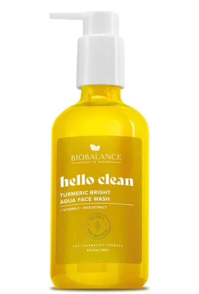 BIOBALANCE HELLO CLEAN ИЗМИВЕН ГЕЛ ЗА ЛИЦЕ С КУРКУМА "TURMERIC BRIGHT", 250 МЛ