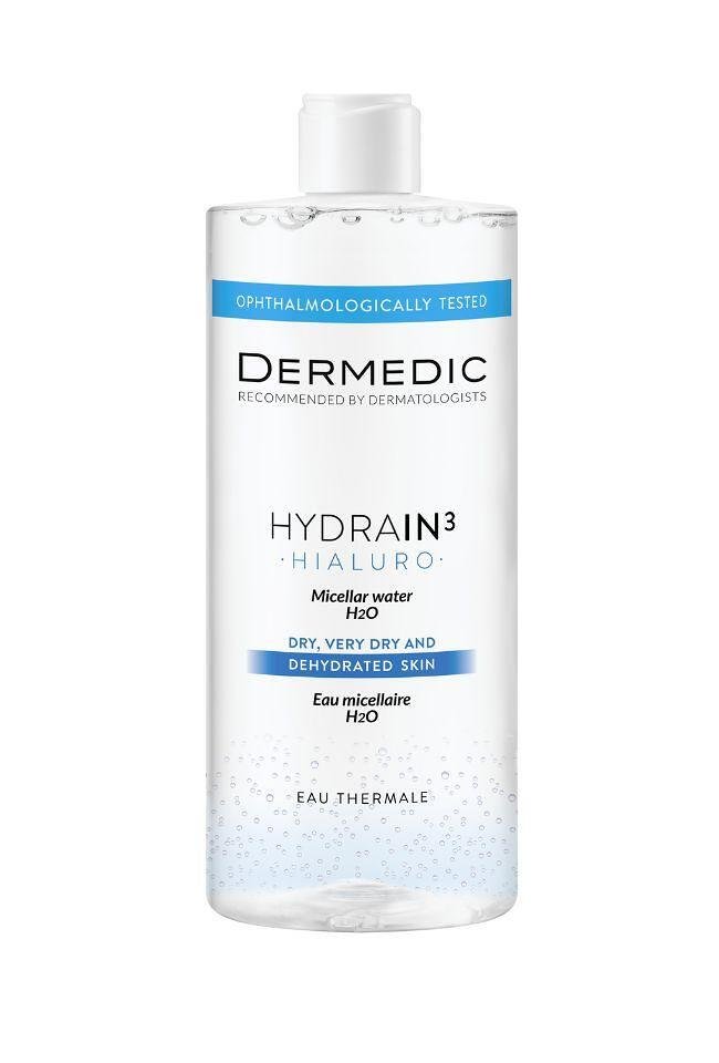 Dermedic HYDRAIN3 HIALURO МИЦЕЛАРНА ВОДА H2O, 500 МЛ